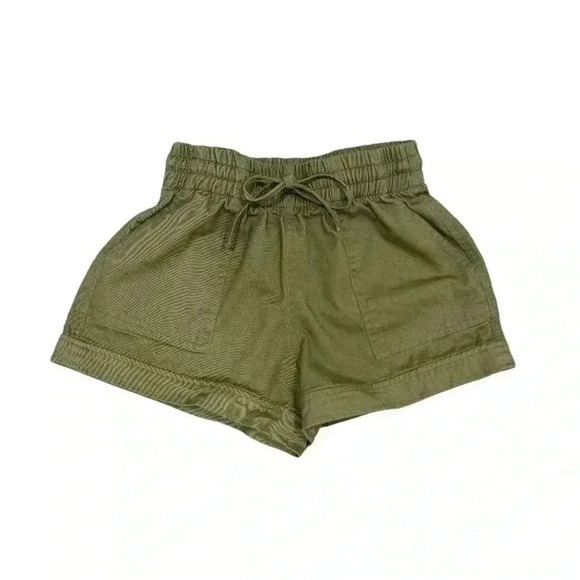 FOREVER 21 Tie-Waist Twill Shorts - Picture 2 of 6